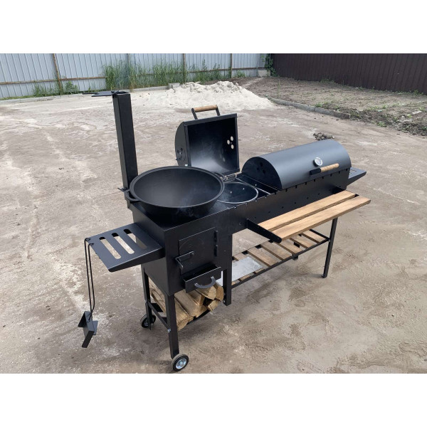 Мангал-гриль-барбекю 5 мм с печкой усилен на 13 шампуров