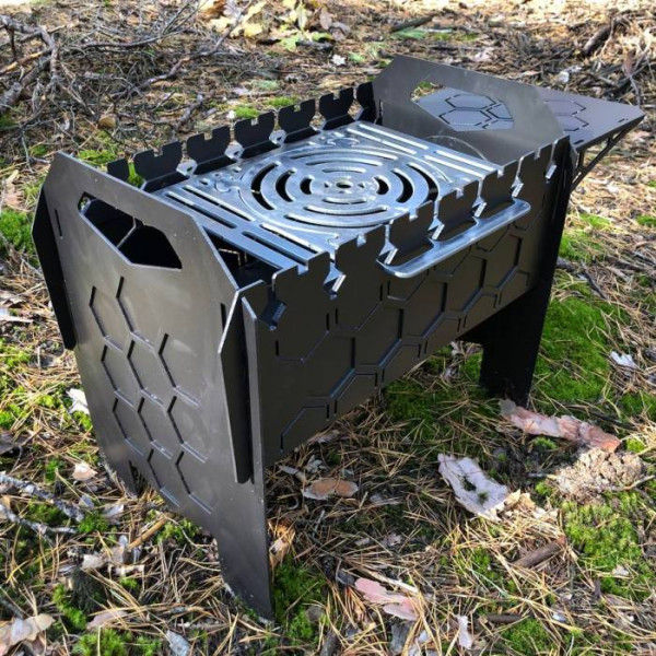 Мангал-барбекю 3 мм розбірний на 7 шампурів