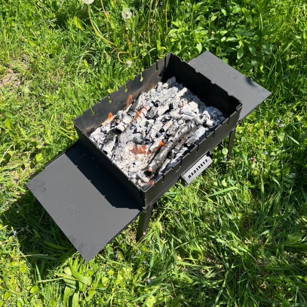 Мангал-чемодан Steelger 3 мм на 6 шампурів