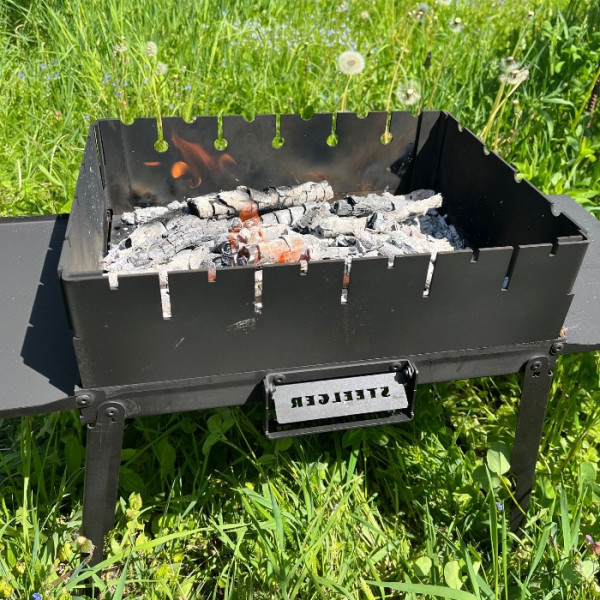 Мангал-чемодан Steelger 3 мм на 6 шампурів