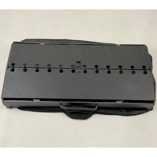 Мангал-чемодан 3 мм з шампурами, підставкою під казан та чохлом