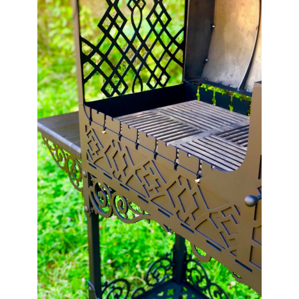 Мангал коптильня з пічкою під казан 3 в 1