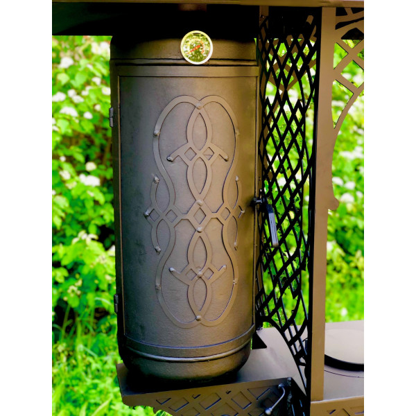 Мангал-барбекю з коптильнею та пічкою під казан