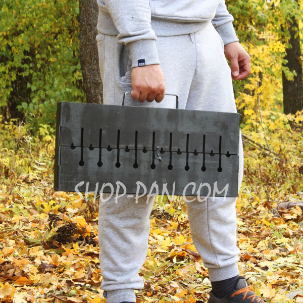 Чехол черный (оксфорд) для мангала-чемодана на 12 шампуров