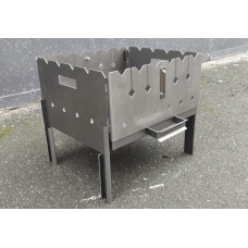 Мангал чемодан 2 мм в чохлі на 6 шампурів