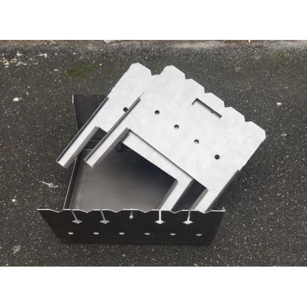 Мангал чемодан 2 мм в чохлі на 6 шампурів