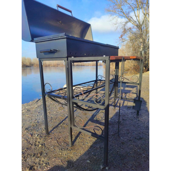 Мангал гриль розбіриний на 16 шампурів, 5 мм + ПОДАРУНОК