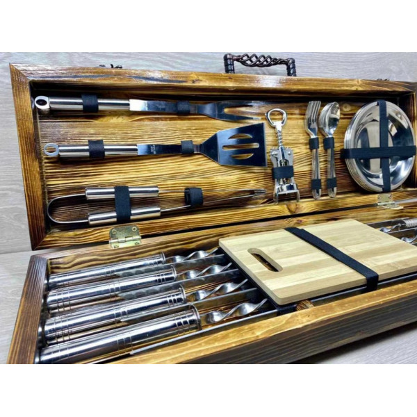 Набір шампурів подарунковий BBQ Silver (7807)