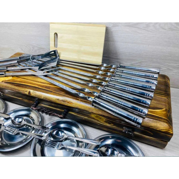Набір шампурів подарунковий BBQ Silver (7807)