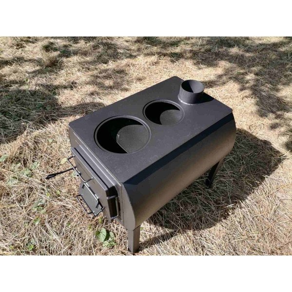 Піч буржуйка опалювально-варильна з двома конфорками