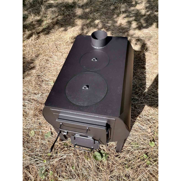 Піч буржуйка опалювально-варильна з двома конфорками