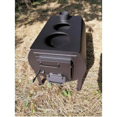 Піч буржуйка опалювально-варильна з двома конфорками