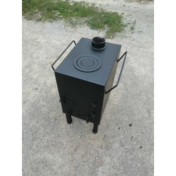 Піч 5 мм з вторинною камерою допалу опалювально-варильна буржуйка