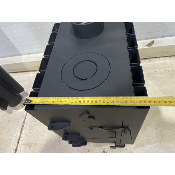 Піч буржука 4 мм з радіаторами опалювально-варильна