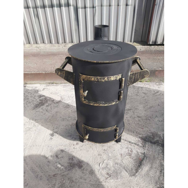 Піч буржуйка 6 мм опалювально-варильна