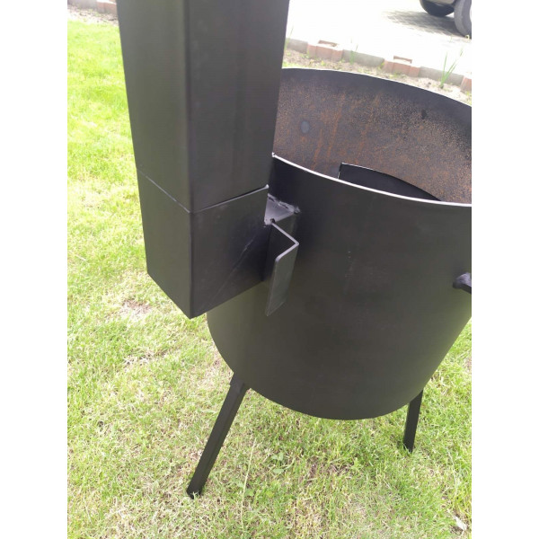 Піч для казана 40 см, 4 мм, з трубою