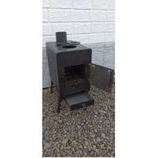 Піч буржуйка опалювально-варильна з камерою допалу газів