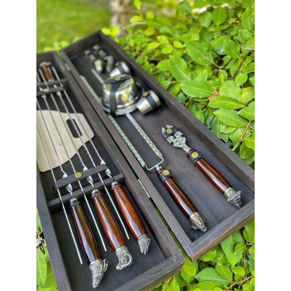 Набір шампурів ручної роботи BRONZ