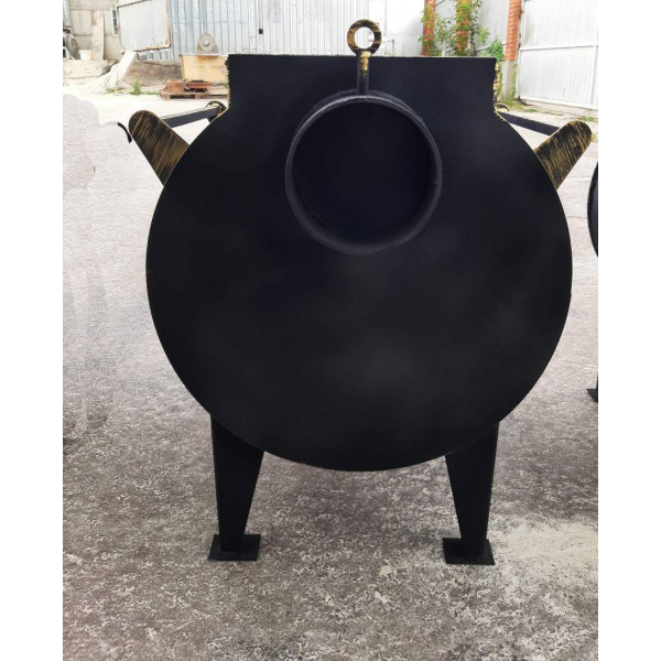 Піч буржуйка 7 мм опалювально-варильна 23 кВт