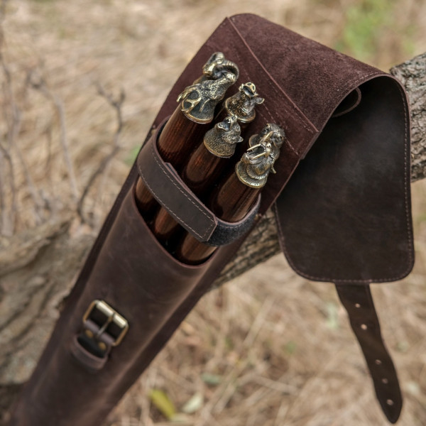 Преміальний набір шампурів MAGIC-MAX в шкіряному чохлі