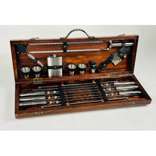 Набор подарков шампуров Silver Black (7904)