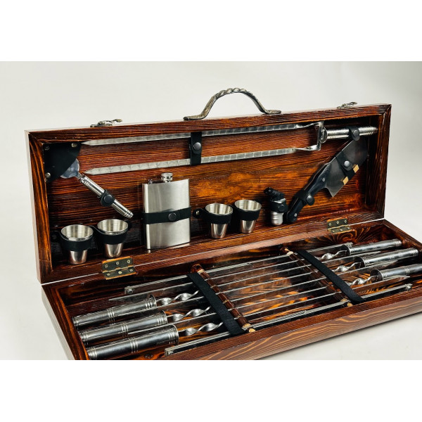 Набор подарков шампуров Silver Black (7904)