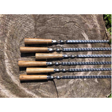 Преміальний набір шампурів з дубовою ручкою