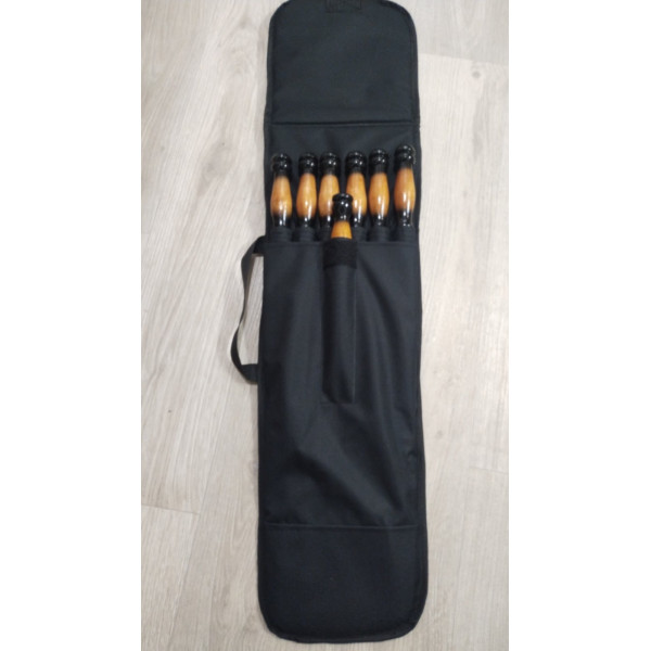 Набір: шампура, виделка, подвійний шампур в чохлі