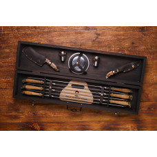 Преміальний набір шампурів М'ясні пригоди у кейсі