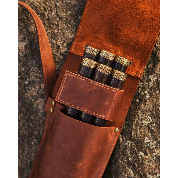 Преміальнйи набір шампурів з бронзою у чохлі Джокер