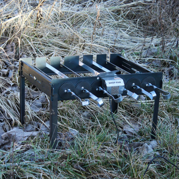 Автоматическая шашлычница SHOP-PAN на ножках на 6 шампуров