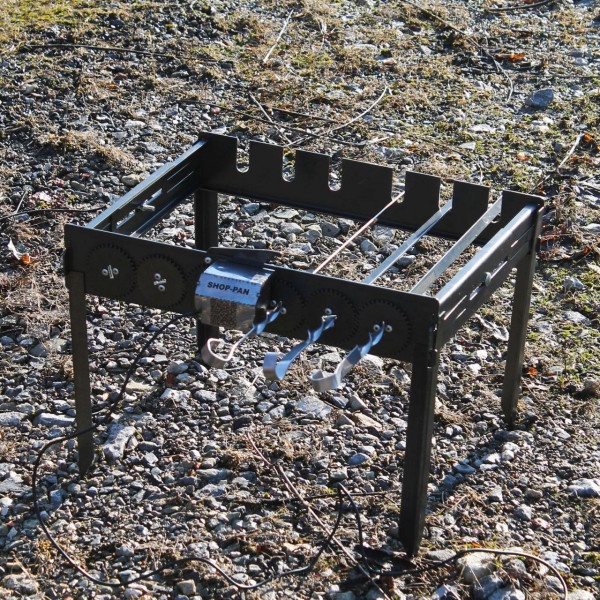 Автоматическая шашлычница SHOP-PAN на ножках на 6 шампуров