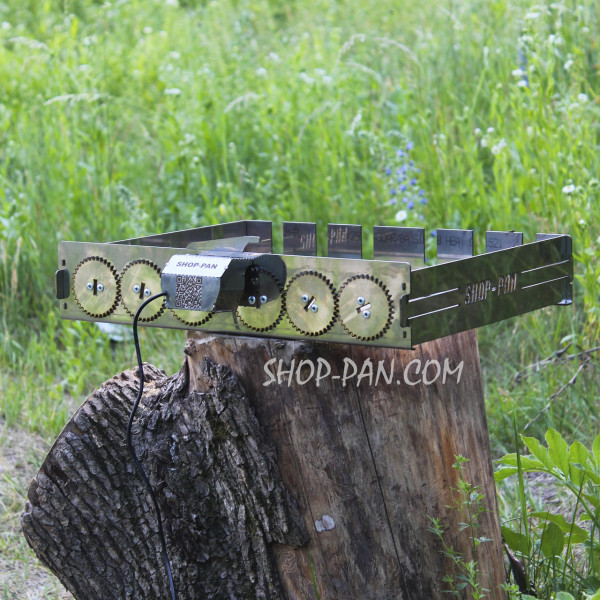 Автоматическая шашлычница из нержавейки SHOP-PAN на 6 шампуров