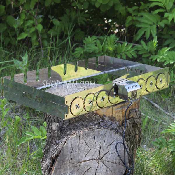 Автоматическая шашлычница из нержавейки SHOP-PAN на 8 шампуров