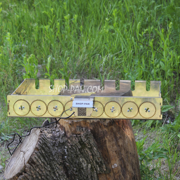 Автоматическая шашлычница из нержавейки SHOP-PAN на 8 шампуров