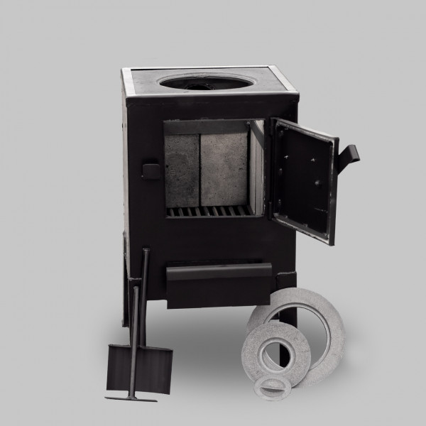 Буржуйка отопительная с кожухом