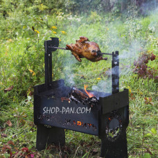 Вертел с электроприводом на мангал