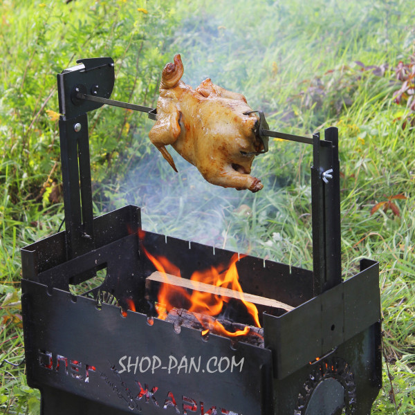 Вертел с электроприводом на мангал