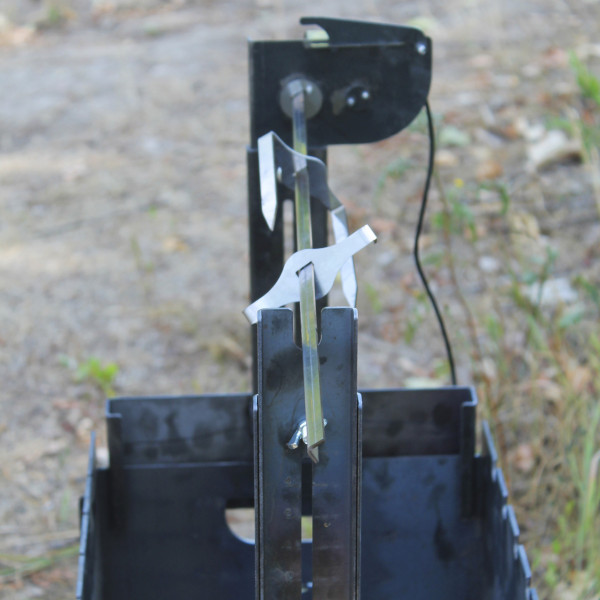 Вертел с электроприводом на мангал