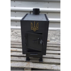 Високоефективна піч буржуйка з радіаторами та варильною поверхнею