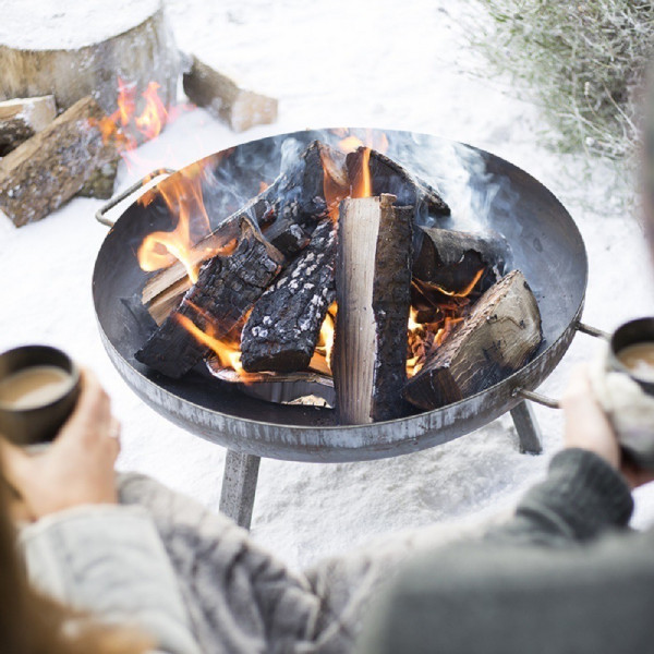 Костровая чаша 70 см на съемных ножках