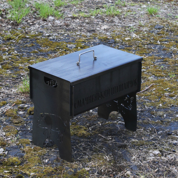 Крышка для разборного мангала на 6 шампуров.