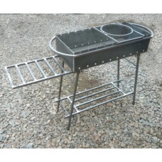 Мангал 3 мм зі столиком та підставкою під казан