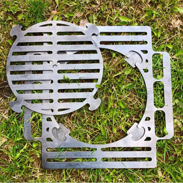 Мангал-барбекю 3 мм розбірний на 7 шампурів