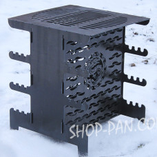 Мангал вертикальний розбірний з індивідуальним гравіюванням- на подарунок