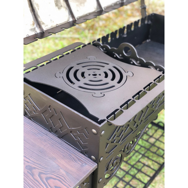 Мангал-гриль Diamond з підставкою під казан + подарунок