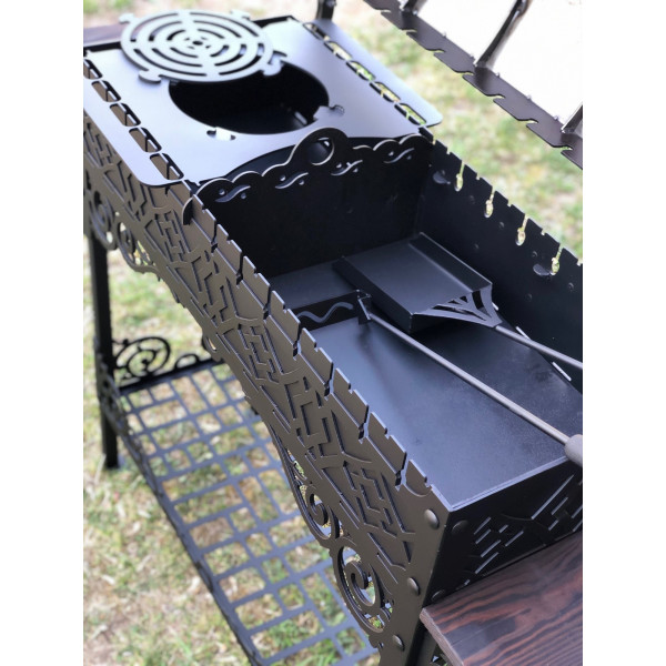 Мангал-гриль Diamond з підставкою під казан + подарунок