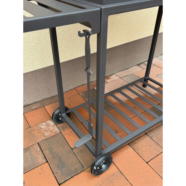 Мангал-гриль-барбекю 4 мм на 11 шампурів з решіткою-гриль та термометром