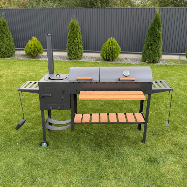 Мангал-гриль-барбекю 5 мм с печкой усилен на 13 шампуров