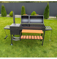 Мангал-гриль-барбекю 5 мм з пічкою посилений на 13 шампурів